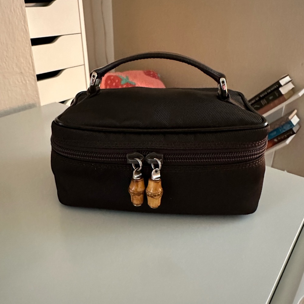GUCCI Bamboo Cosmetic / Vanity Bag